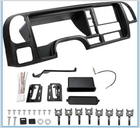 Double din dash panel part