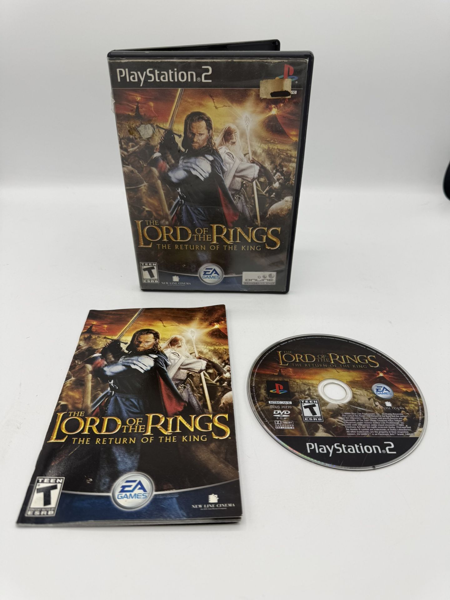 Lord of the Rings: The Return of the King (Sony PlayStation 2, 2003) CIB Tested