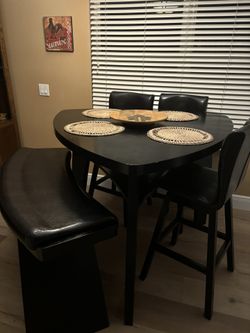 High Top Table Chairs And Bench 