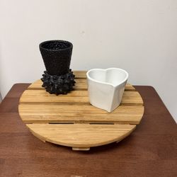 Wooden Plant Stand Caddy Bundle