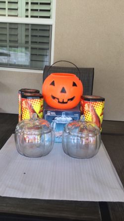 Pumpkin candy jar