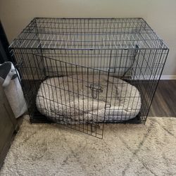 Dog Crate And Bed