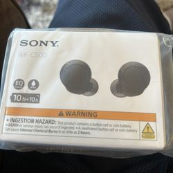 Sony WF-C500 Truly Wireless In-Ear Bluetooth Earbud Headphones with Mic and IPX4 NEW UNOPENED , Black