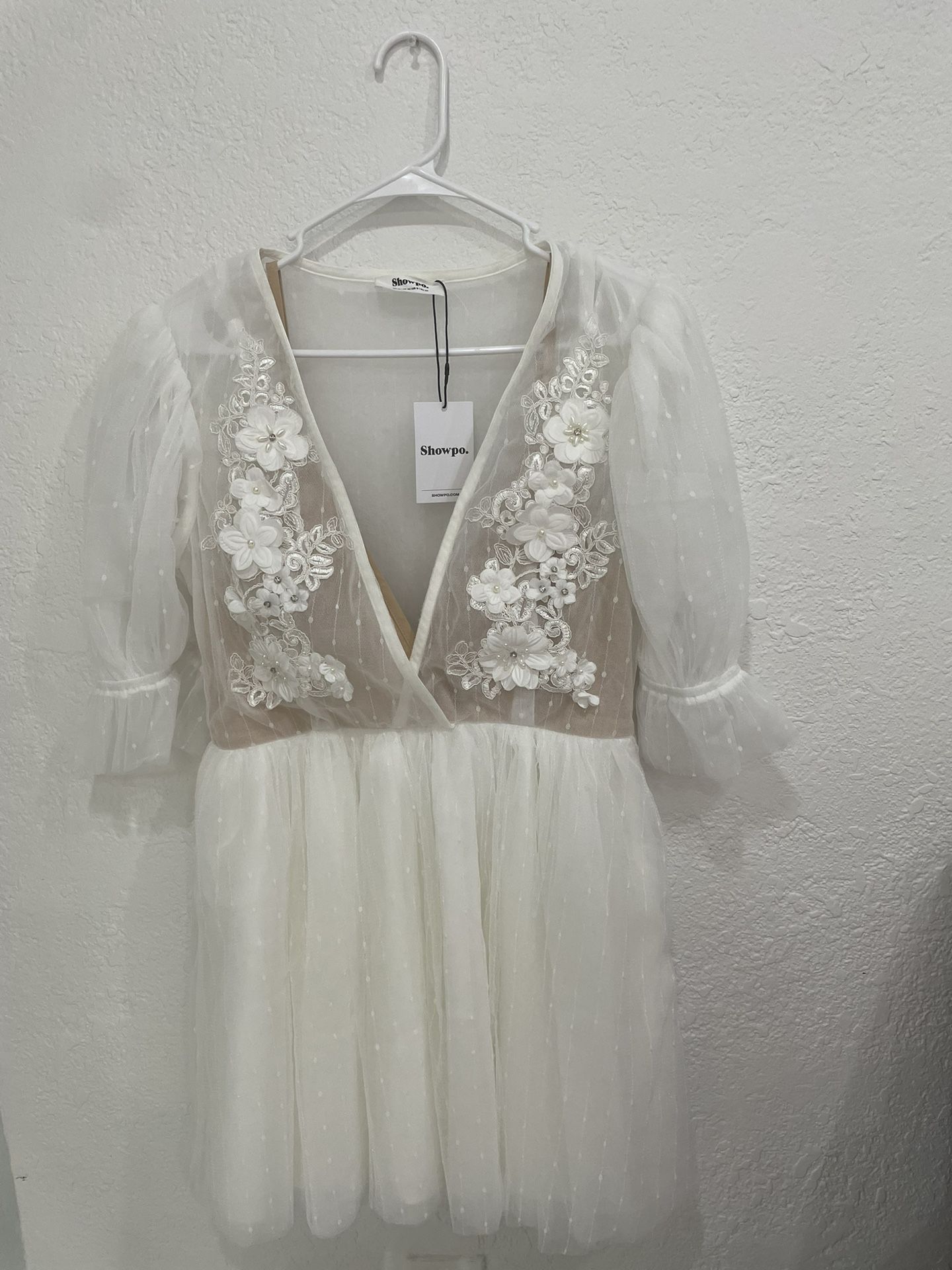 Showpo White Short Dress 