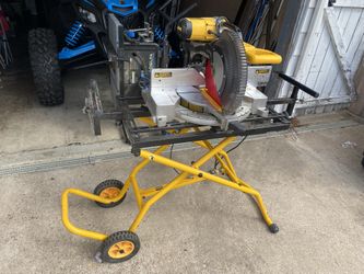 Dewalt Chop Saw With Stand Works Great !
