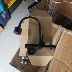 Wall Mount Or UTILITY Mounted Kitchen Sink Faucet With Sprayer