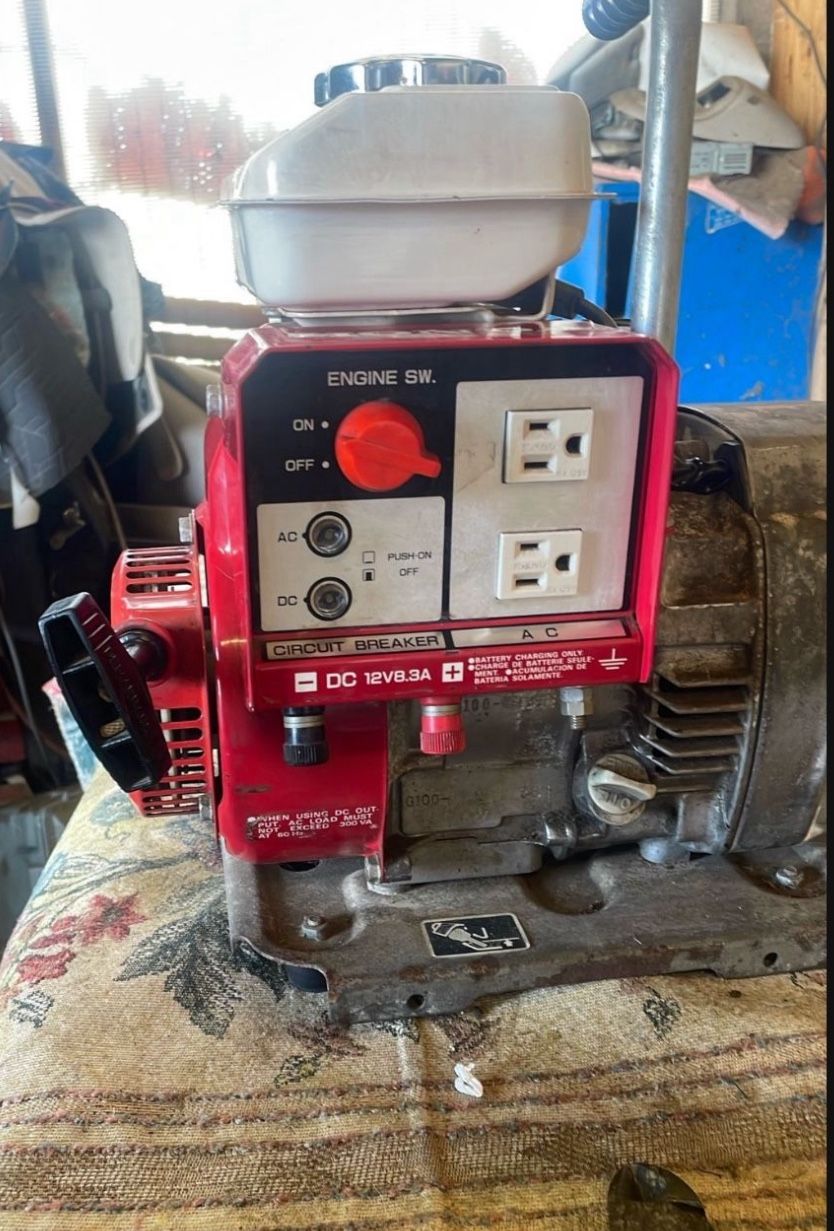 Vintage Honda EG650 Generator EG 650 working