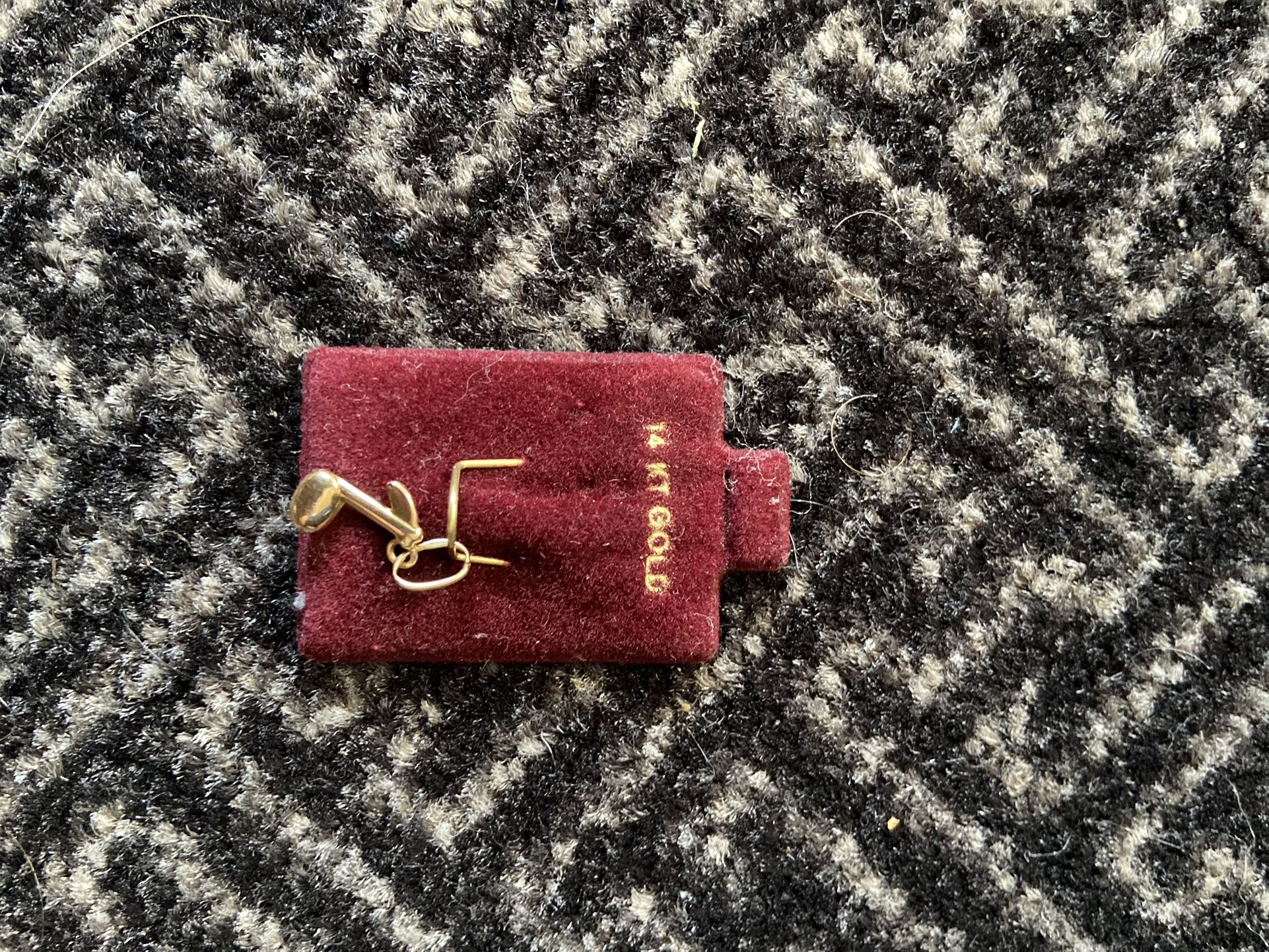 14kt Gold Note Charm