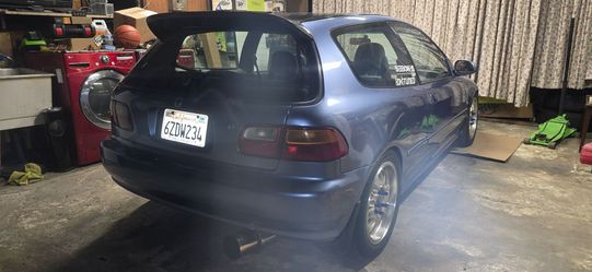 92-95 honda civic hatchback carbon fiber spoiler