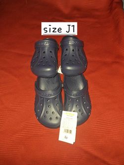 Navy blue Crocs 2 sizes available