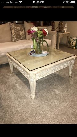 Marble coffee table and end tables