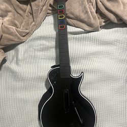 Rockband drum set & mics, guitar hero Gibson guitar, Xbox console