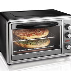 Hamilton Beach 31107D Convection Countertop Toaster Oven with Rotisserie, Extra-Large, Black and Stainless