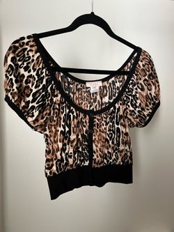 Animal Print Blouse - S