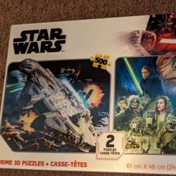 2 Complete Star Wars Hologram Puzzles $10