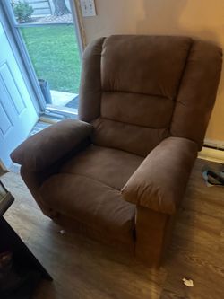 Brown Microfiber Recliner Chair