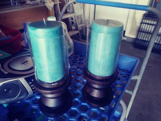 Candle holder dark brown