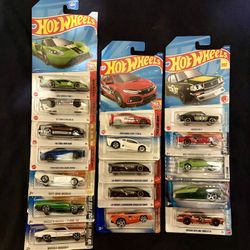 Hot Wheels, Group F H J L M N, $3 Each