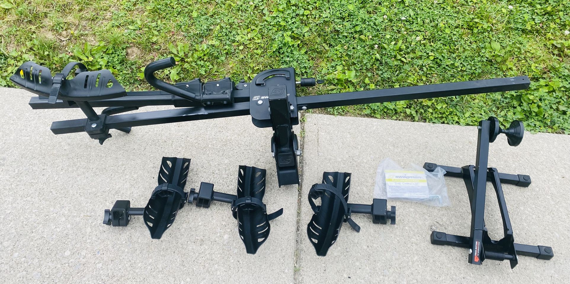 Swagman The Chinook Bike Rack - Platform Hitch Rack For 2 Bicycles