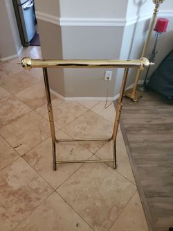 Brass bed spread holder antique obo