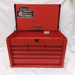 Snap On 9 drawer flip top Toolbox Heavy Duty (no key)