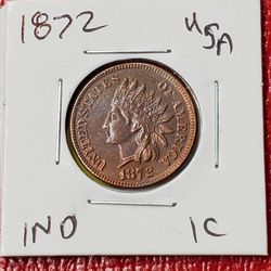 1872 1C Antique Restrike Coins $20 ea