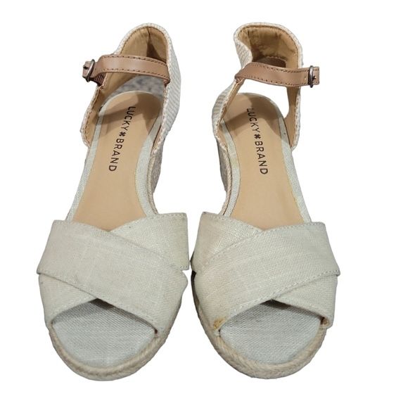 LUCKY brand karoly espadrilles wedge sandals womens