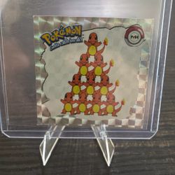 1999 NINTENDO ARTBOX #PR04 CHARMANDER POKÉMON GOTTA CATCH ‘EM ALL! STICKER