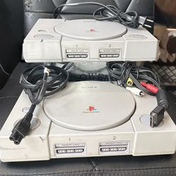 2 Original Sony PlayStation (PS1) Consoles-Tested