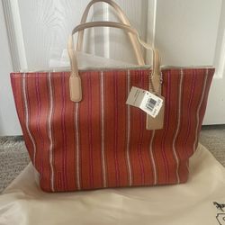 Brand New Coach Medium Tote Bag Pink Like Style 23108 Authentic