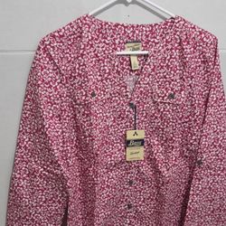Bass HERITAGE COLLECTION Ladies Top  Floral Size S