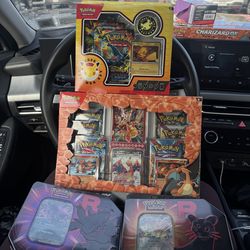 Pokémon Sealed Bundle - EX Charizard Premium Collection + Tins & Pokémon Day Collection
