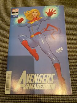 Avengers: Armageddon #2 David Nakayama Color Block Blue Variant.