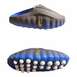 Nike Slide Mule Sneaker Blue Gray Gold