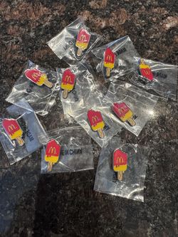 McDonald’s Popsicle Enamel Pins – Lot of 9 – 2018 Collectible
