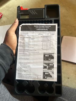 Battery storage organizer