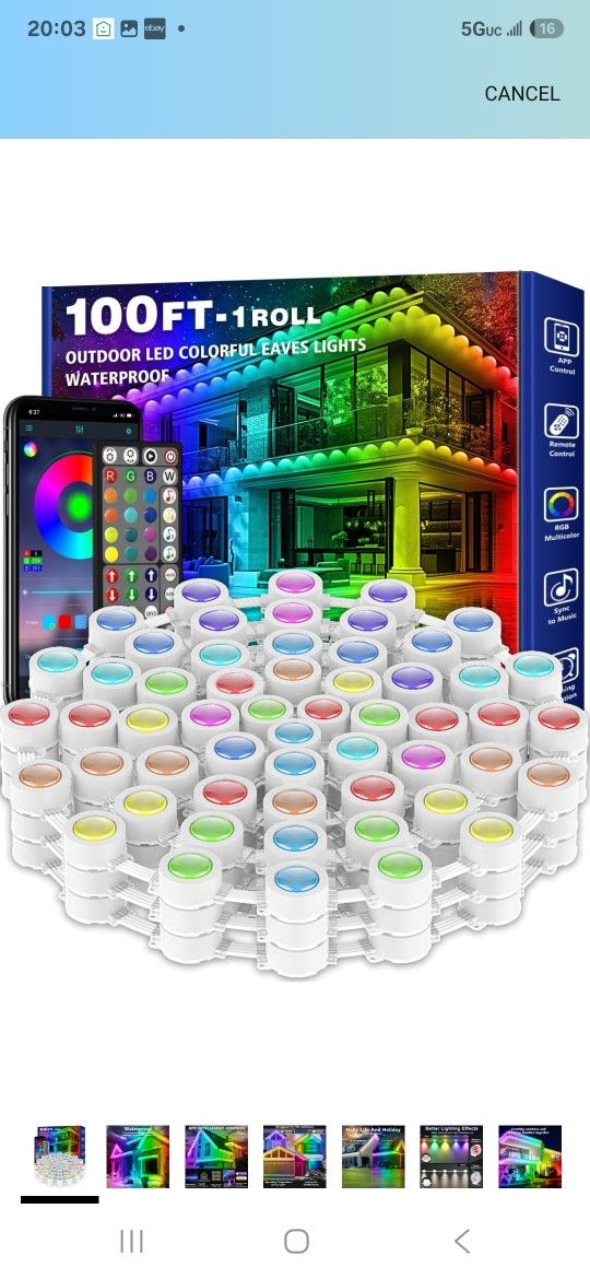 SINLEY Permanent Outdoor RGB Lights,