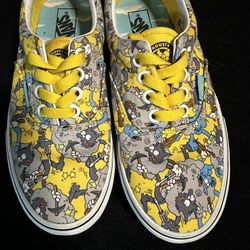 The Simpson Vans Worn Once Boys Size 4