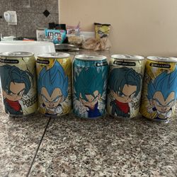 Collectible Dragon Ball Z OceanBomb Sparkling Water (Vanilla, White Grape & Apple Flavors). $10 per piece. Or any 3 for $25. 