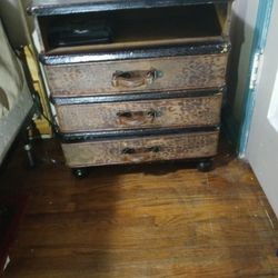 Vintage Suitcase End Table