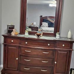 Dresser with Mirror, Dresser chest and 2 night stands