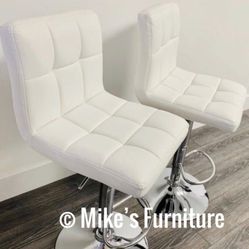 New Adjustable Bar Stools (3 Colors Available ) Black White Gray 