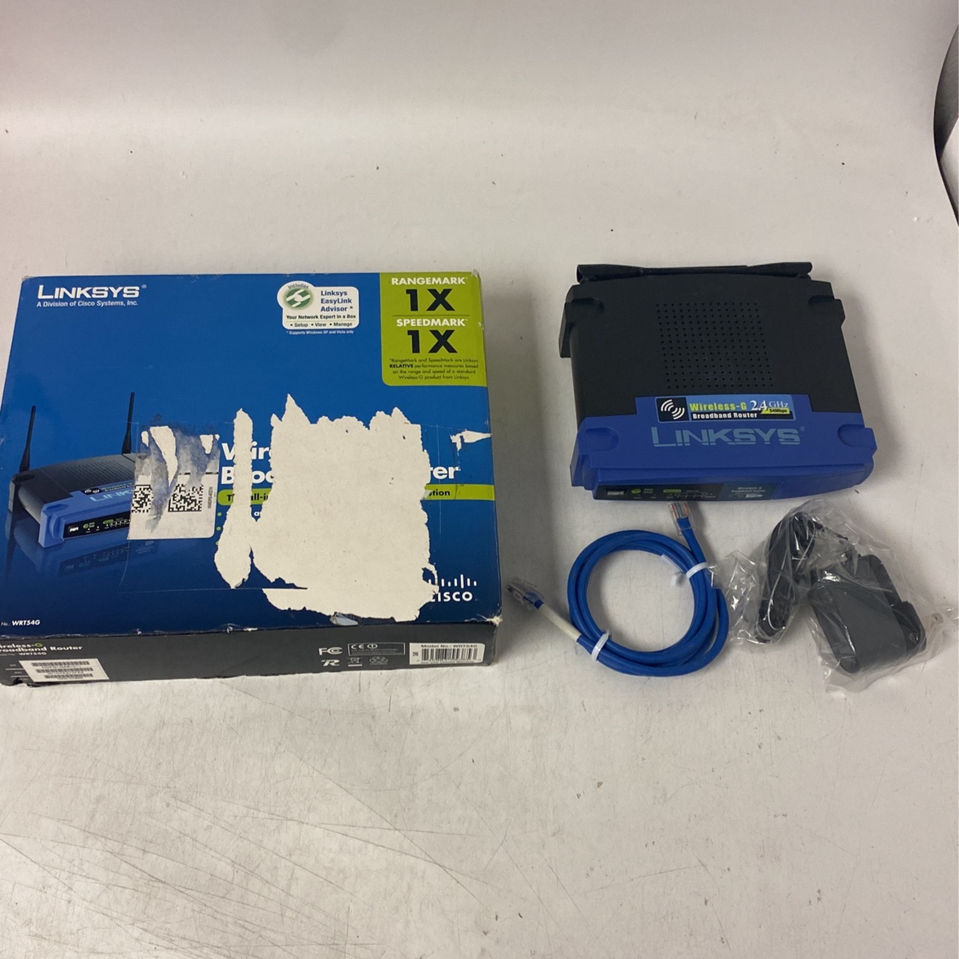 Linksys WRT54G Wireless-G 2.4 Ghz Broadband 4PORT 802.11g Router D7 (NewOpenBox)
