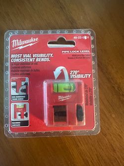 Milwaukee Pipe Lock Level – Brand New – $5