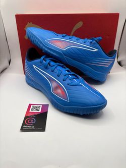 New PUMA Ultra 6 Play TT TF Turf Soccer Shoes Blue Size Mens Size 10.5 and 11.5