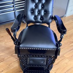 Black Koken Barber Chair