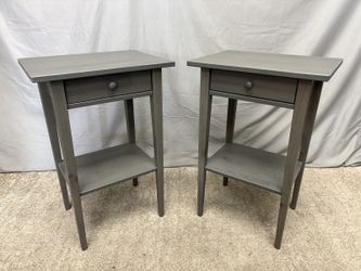 IKEA Hemnes Grey Nightstand (Set of 2)