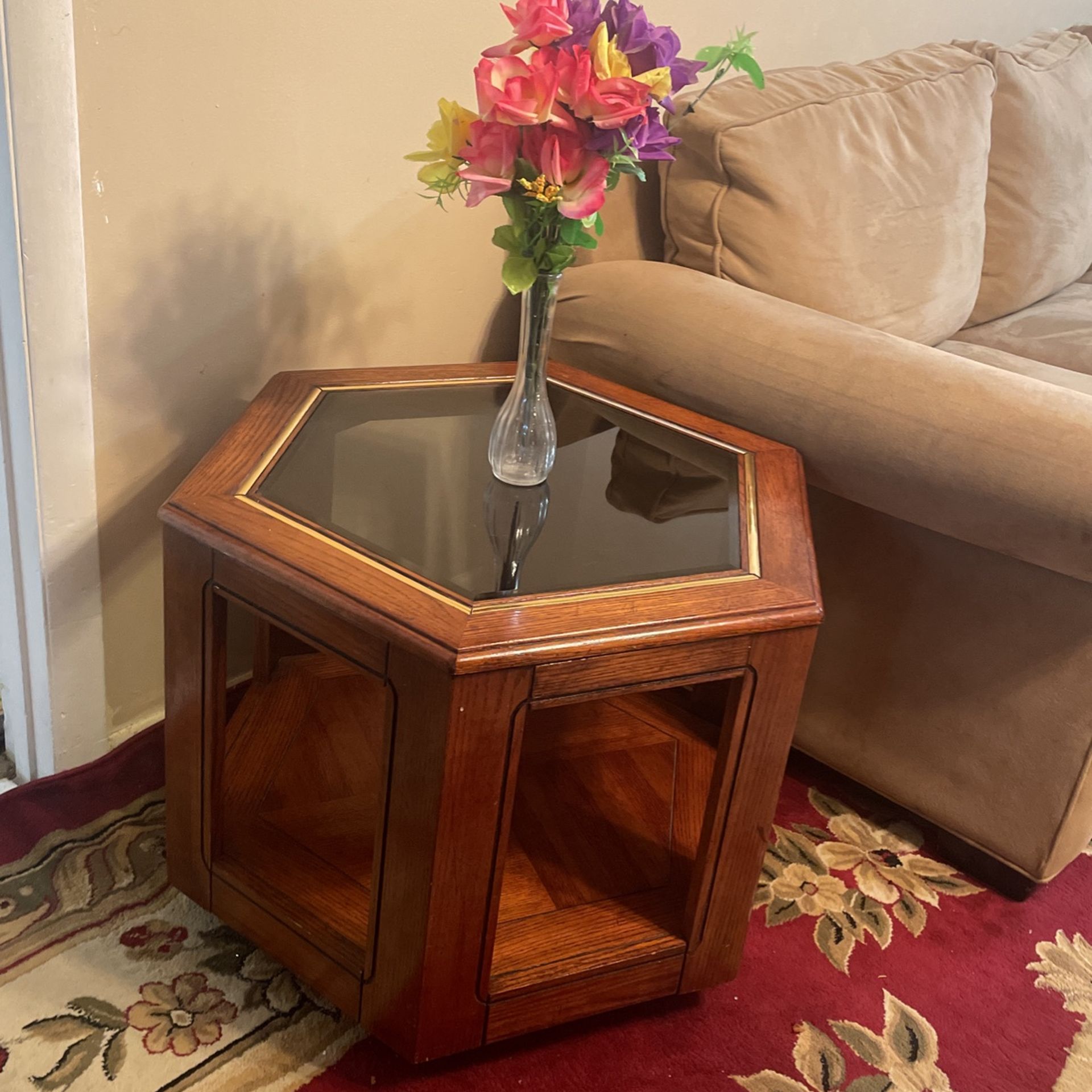 Glass Side Table