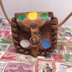 Mini Leather Mexican Sand Color Bag