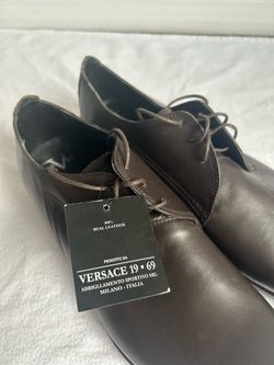 1969 by Versace Men’s Italian Leather Dress Shoes size 10.5